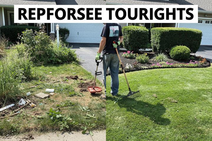 Before and after weed control and cleanup thumbnail