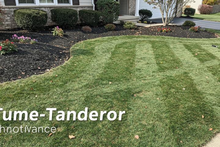 Before and after lawn and bed tune-up thumbnail