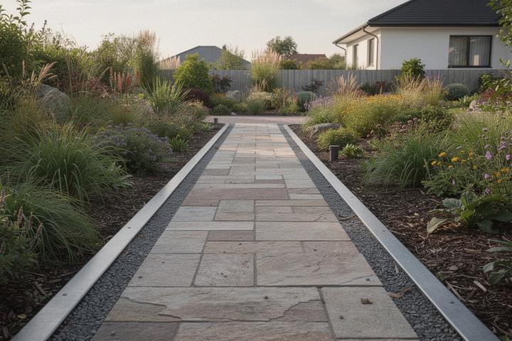 Before and after pathway edging thumbnail